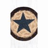 Earth Rugs Blue Star Round Coaster – 5" Eco-Friendly Country Home Accent - 2 of 3