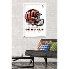 Trends International NFL Cincinnati Bengals - Drip Helmet 20 Framed Wall Poster Prints - 2 of 4