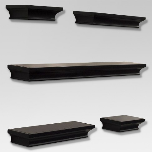 5pc Traditional Shelf Set Black Threshold Target