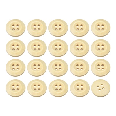 Unique Bargains Wooded Sewing DIY Craft Clothing Sewing Round Buttons 50 Pcs
