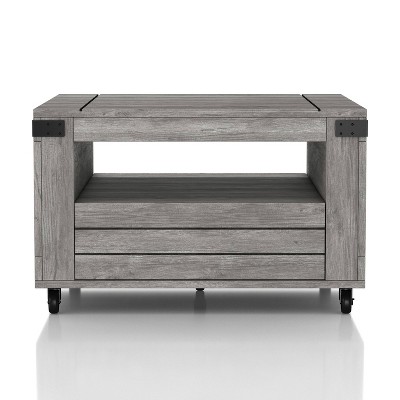 La Jolla Farmhouse Storage Coffee Table Vintage Gray Oak - HOMES: Inside + Out