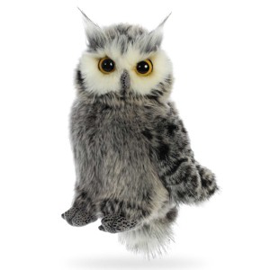 Aurora Wildlife 9" Barney Owl Grey Stuffed Animal - 1 of 2