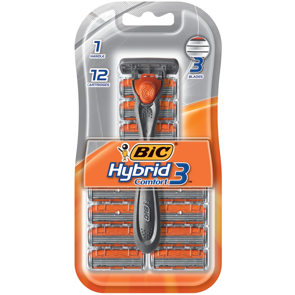 UPC 070330730274 product image for BIC Hybrid 3 Comfort Disposable Razor with 12 Blade Refills | upcitemdb.com