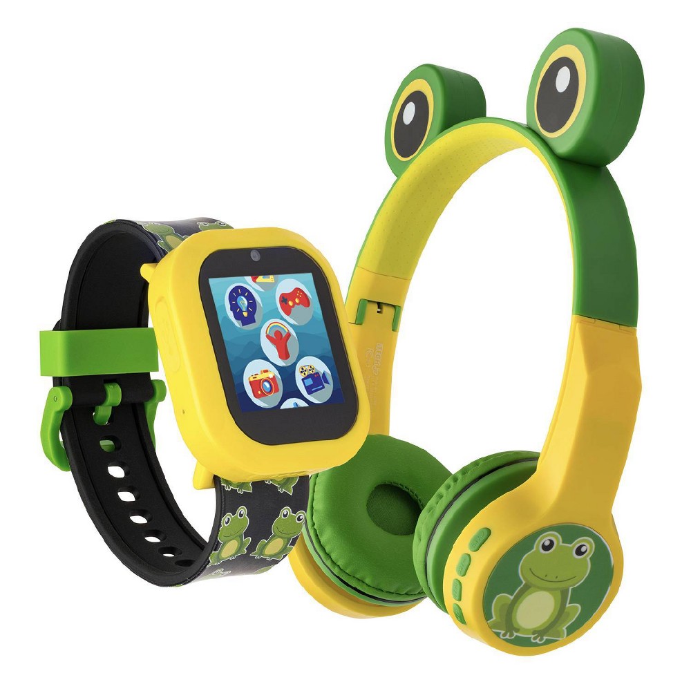 Photos - Smartwatches PlayZoom Boys V3 Yellow Black Frogs with Bluetooth Headphone Set