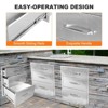 18W x 23H x 23D Inch Outdoor Kitchen Stainless Steel Double Access Drawers Combo for BBQ Island or Grill Station - 4 of 4