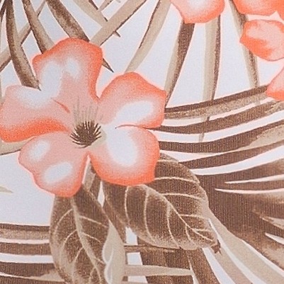 palm/wild blossom gingham mix