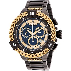 Invicta 35569 Men's Bolt Black and Yellow Gold Bracelet Dive Watch - 1 of 3