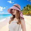 Anna-Kaci Wide Brim Mesh Sun Hat with Back Bow UV Protection Foldable Travel Hat for Women Outdoor Summer Style - 4 of 4
