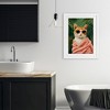 Stupell Industries Cozy Cat and Tropical Plants Framed Print Under Glass Art - 3 of 4