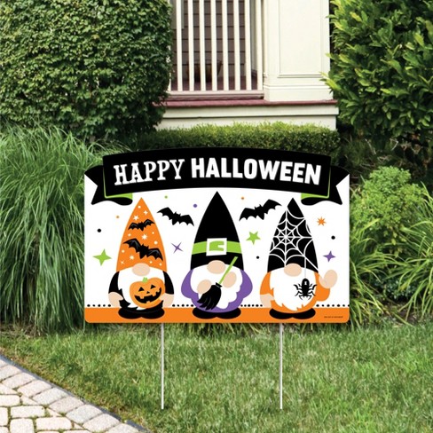 Big Dot Of Happiness Halloween Gnomes - Spooky Fall Party Yard Sign ...