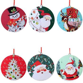Ganz Market Winter Scene Ornament - One Ornament 4.0 Inches - Santa Snowman  Reindeer Winter - Mx188036 Snowman - Mdf (medium-density : Target