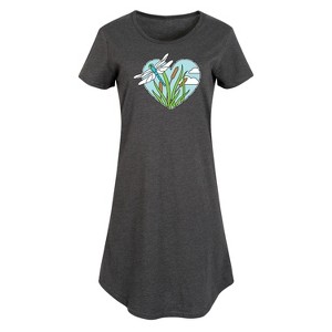 Women's - Instant Message - Spring Graphic T-shirt Dress - 1 of 4