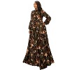 L I V D Women's Camo Bella Donna Dress with Ribbon and Puffed Out Sleeves - 2 of 3