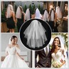 Unique Bargains Comb Wedding Veil White 1 Pc - 4 of 4