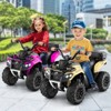Costway 6V Toddler Ride On Electric Car ATV with Lights & Music & USB Port Storage Box Toy Car Red/Blue/Khaki/Green/Pink - 4 of 4