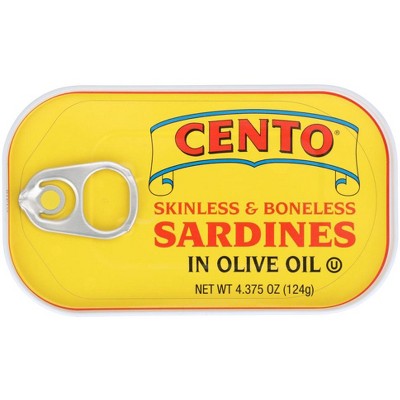 Cento Skinless & Boneless Sardines - Case of 25 - 4.37 oz