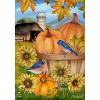 Briarwood Lane Fall Garden Flag 12x18 For Outdoor Pumpkins and Bluebirds For Fall Garden Flag Flags For Outside - 3 of 4