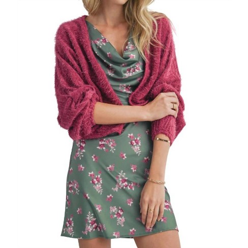 Women s Soiree Fuzzy Knit Cardigan Sadie Sage Target