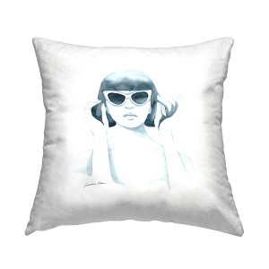 Stupell Industries Retro Girl in Sunglasses, 18 x 18 - 1 of 3