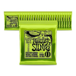 Ernie Ball 2221 Nickel Regular Slinky Electric Guitar Strings - 24 Pack - 1 of 3