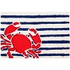 Jellybean Captain’s Quarters Red Crab Doormat, 20” x 30” – Coastal Indoor/Outdoor Welcome Mat - 2 of 3