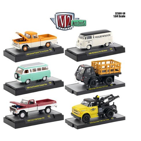 Auto Thentics 6 Piece Set Release 50 In Display Cases 1/64 Diecast