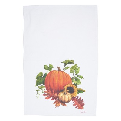 C&F Home Chalk Pumpkin Printed Cotton Flour Sack Kitchen Towel