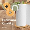 Paper Towel Holder - Wooden Paper Towel Holder with Non-Slip Wood Base, Modern Style, Countertop Paper Towel Holder for Kitchen, Home, Office - 2 of 4