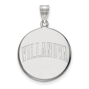 Black Bow Jewelry 14k White Gold Villanova Wildcats NCAA Large Pendant - 1 of 3