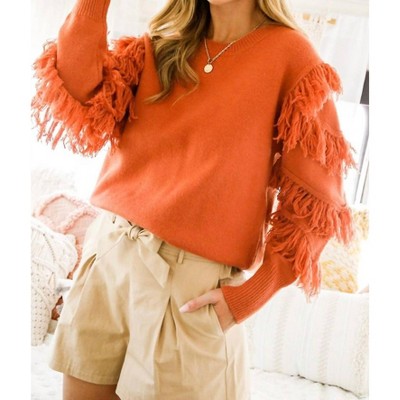 Women's The Right One Tasseled Sweater - Vine & Love