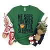 SmileyWorld He Sees You When You're Sleeping - Youth Short Sleeve Graphic T-Shirt - 3 of 4