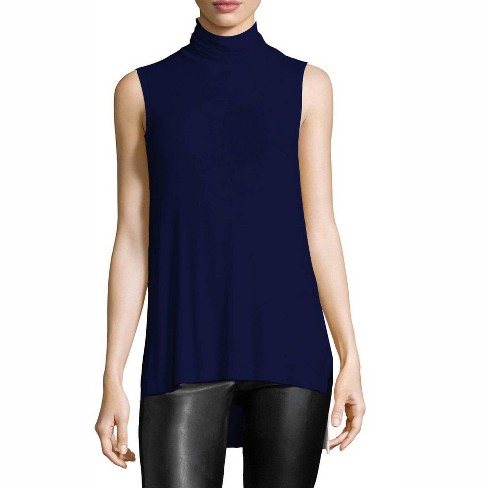 Women s Turtleneck Rib Top Three Dots Target