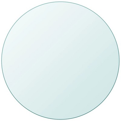 vidaXL Table Top Tempered Glass Round 35.4"