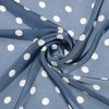 Elerevyo Women's Satin Polka Dots Square Contrast Color Silky Neck Scarves 27.6" 1 Pc - 4 of 4