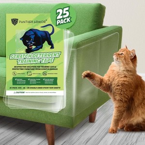 Panther Armor Cat Scratch Furniture Protector, Clear Plastic Double-Sided Anti-Scratch Sticky Sheets - 1 of 4