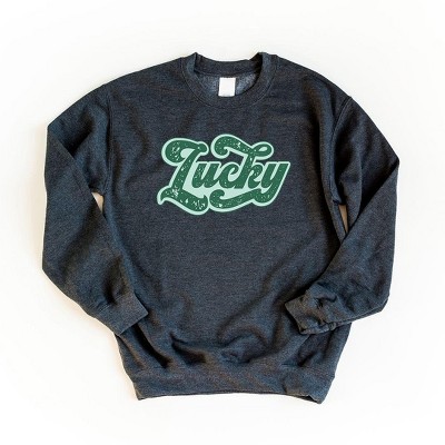 Simply Sage Market Women's Graphic Sweatshirt Lucky Retro Rough