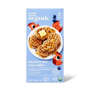 Organic Whole Grain Blueberry Frozen Waffles - 9oz/32ct - Good & Gather™
