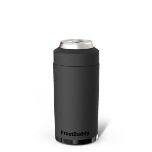 FrostBuddy Universal Buddy Insulated Can Cooler | Fits 12oz Cans, Slim Cans & Bottles | Stainless Steel Drink Holder - 1 of 4