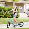 Aosom Youth Scooter Front and Rear Caliper Dual Brakes 12-Inch Inflatable Front Wheel Ride On Toy For Adult Age 5+ - 3 of 4