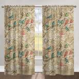 Laural Home Birds and Blossoms 84" Sheer Window Panel, 1pc