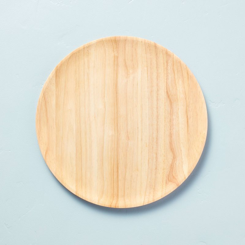 13&#34; Rubberwood Plate Charger Natural - Hearth &#38; Hand&#8482; with Magnolia, 1 of 5
