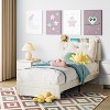 Twin Bed Frame Velvet Upholstered Platform Bed with Bookcase Headboard  Steel Support Legs Easy Assembly Noise Free Durable and Stylish - 2 of 4