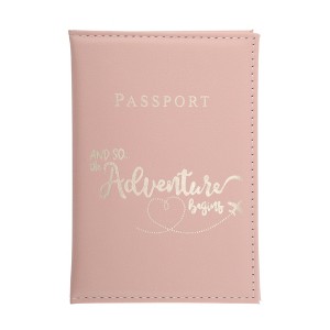 Unique Bargains Letters Design Passport Holder 1 Pc - 1 of 4