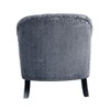 Acme Furniture 34" Gaura Chair Gray Velvet: Upholstered Tufted Armchair, Wood Frame, No Tools Assembly - 4 of 4