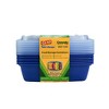 Glad Take-Aways Crayola Retired Colors 28oz/7pk Divided Rectangle Food Storage Containers - Violet Blue - 3 of 4
