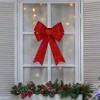 Northlight LED Lighted Tinsel Bow Christmas Decoration with Color Changing Lights - 17" - 2 of 4