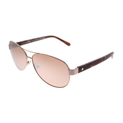 Kate Spade Dalia2/S AU2 Womens Aviator Sunglasses Rose Gold 58mm