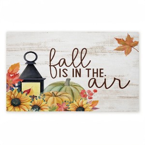 Stupell Industries Fall Is In The Air Lantern Printed Outdoor Door Mat, design by Kim Allen, 18"x30" - 1 of 4