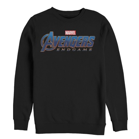 Men s Marvel Avengers Endgame Classic Logo Sweatshirt Black 2X Large