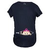 Maternity Peeking Princess T Shirt Cute Pregnancy Tee For Mom To Be - Crazy Dog Maternity T Shirt - 3 of 4